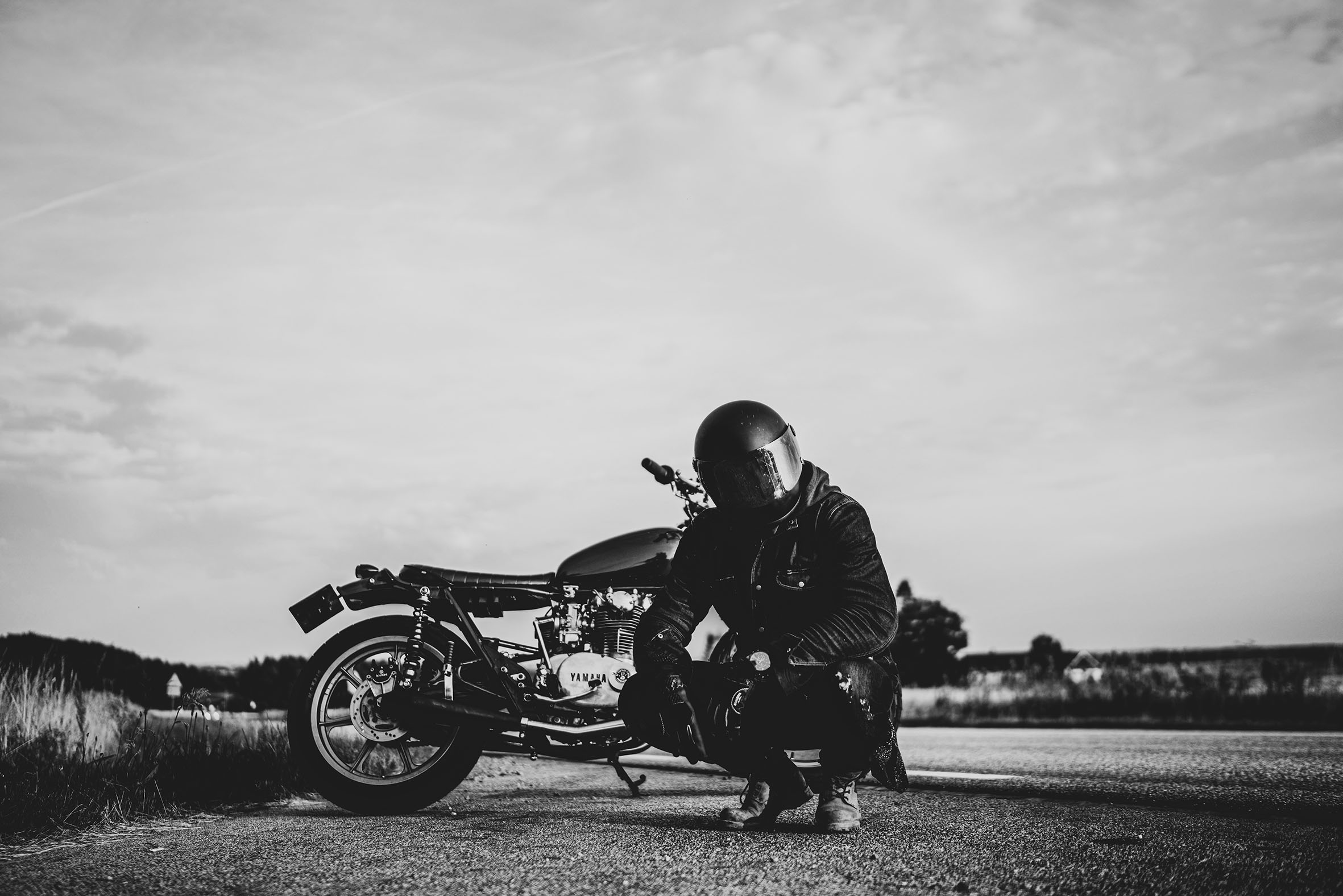 racer on a motorcycle